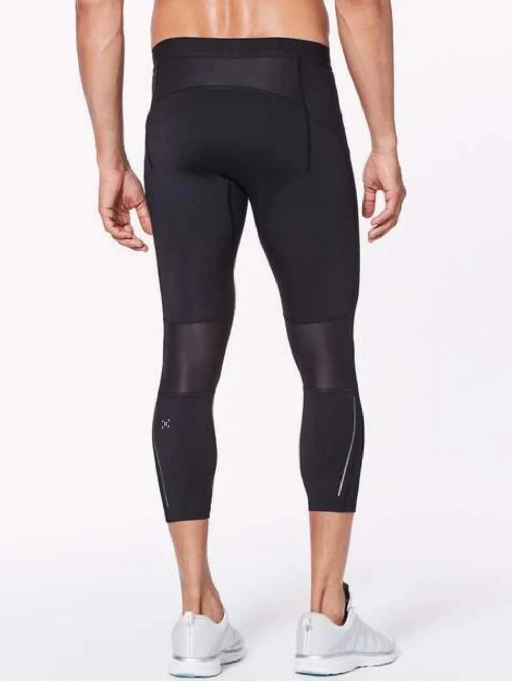 NWOT -Lululemon Men’s Surge Light 3/4 Tight 25’´ Black Reflective Accent Size L - Picture 1 of 14